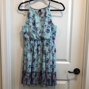 NWT Blue Rain size Small sleeveless mini dress Francesca’s
